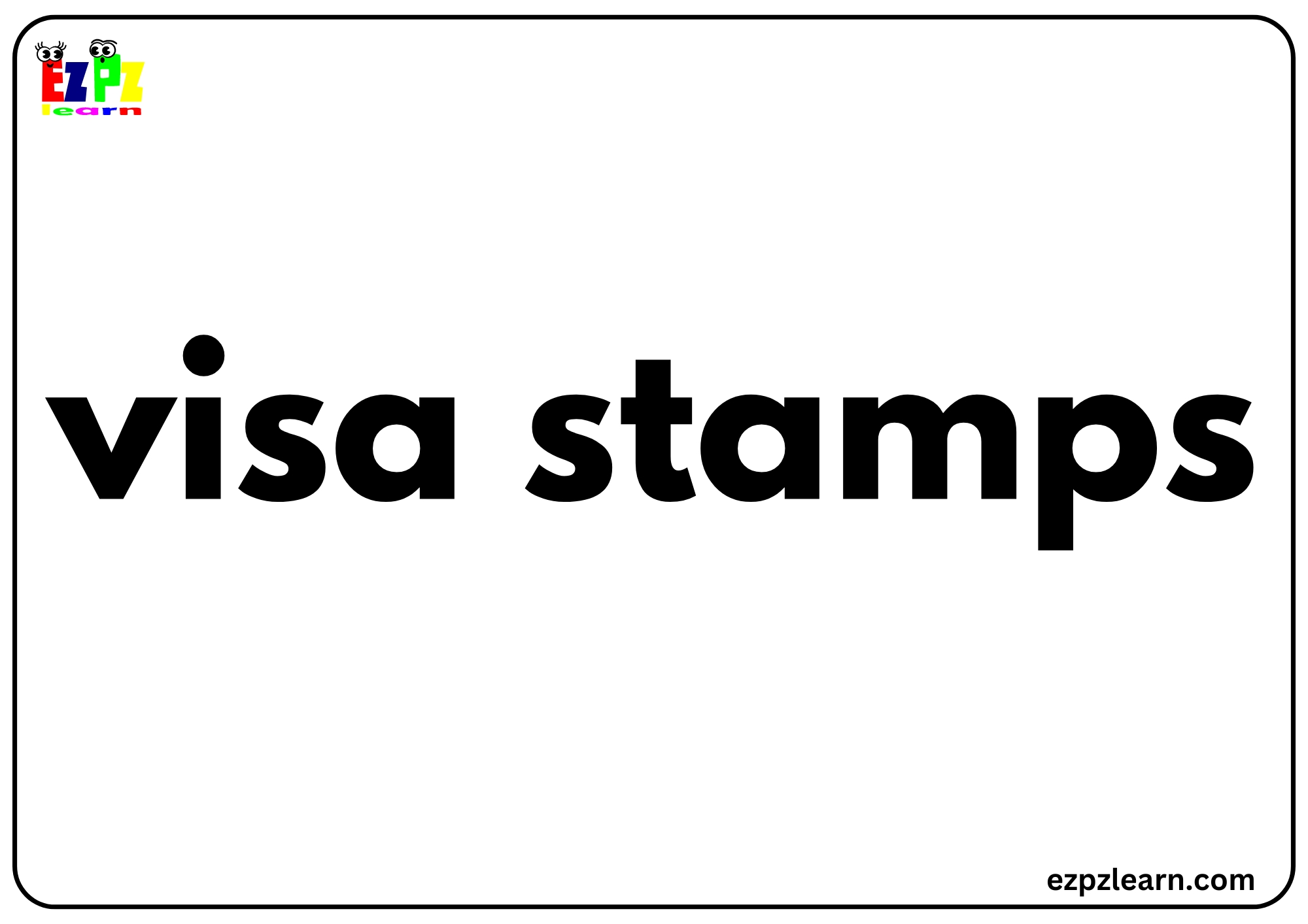 visa stamps